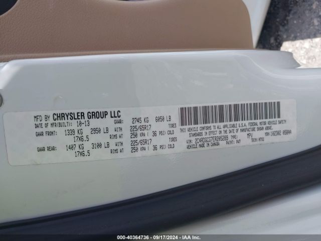 2C4RDGCG7ER205289 Dodge Grand Caravan Sxt