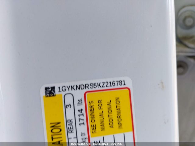 1GYKNDRS5KZ216781 Cadillac XT5 LUXURY