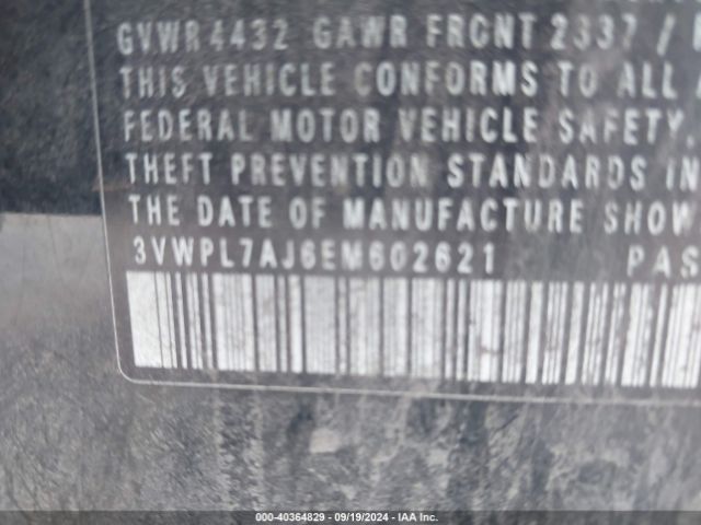 3VWPL7AJ6EM602621 Volkswagen Jetta Sportwagen 2.0l Tdi