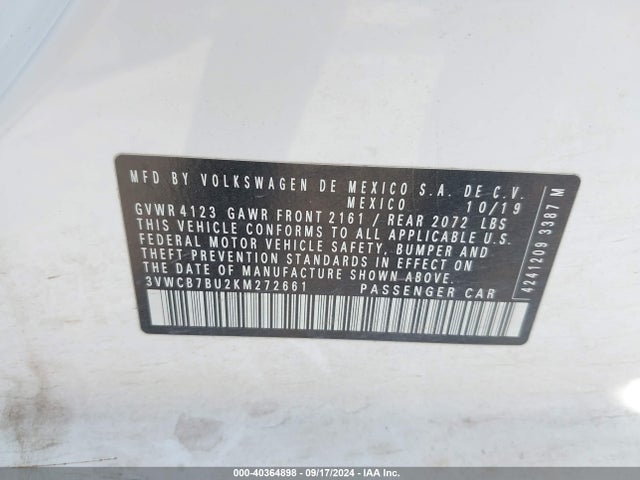 Volkswagen 1.4 tsi 2019 3VWCB7BU2KM272661 Image 25