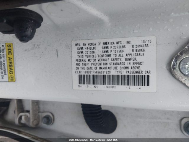 19UUB1F5XGA001229 Acura TLX TECH