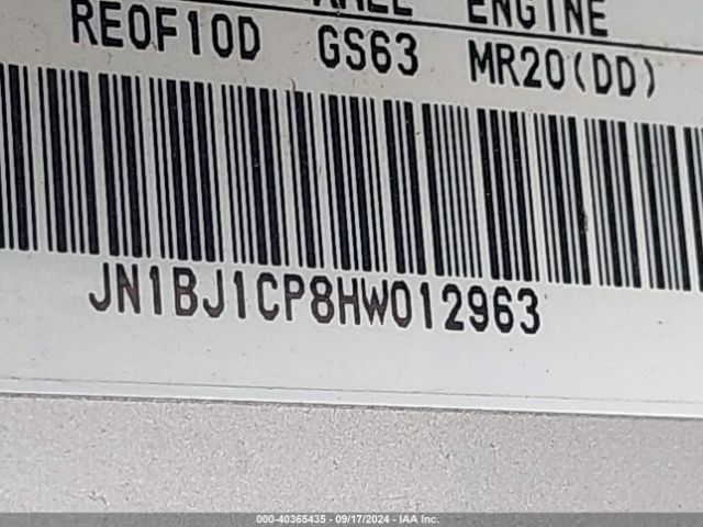 JN1BJ1CP8HW012963 Nissan Rogue Sport S