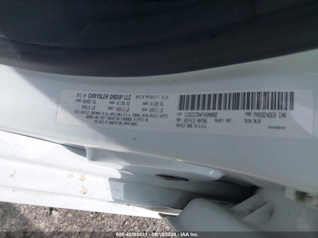 1C3CCCCB4FN500892 Chrysler 200 C