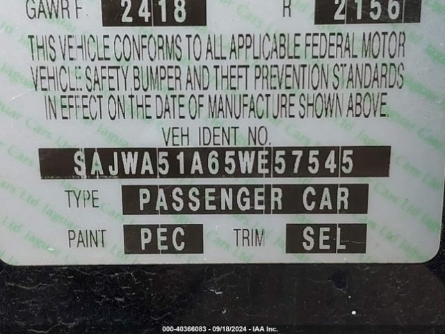 2005 JAGUAR X-TYPE SAJWA51A65WE57545 Photo 8