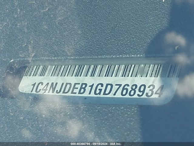 1C4NJDEB1GD768934 Jeep Compass High Altitude Edition