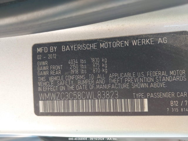 2012 MINI COOPER COUNTRYMAN WMWZC3C58CWL83823 Photo 8