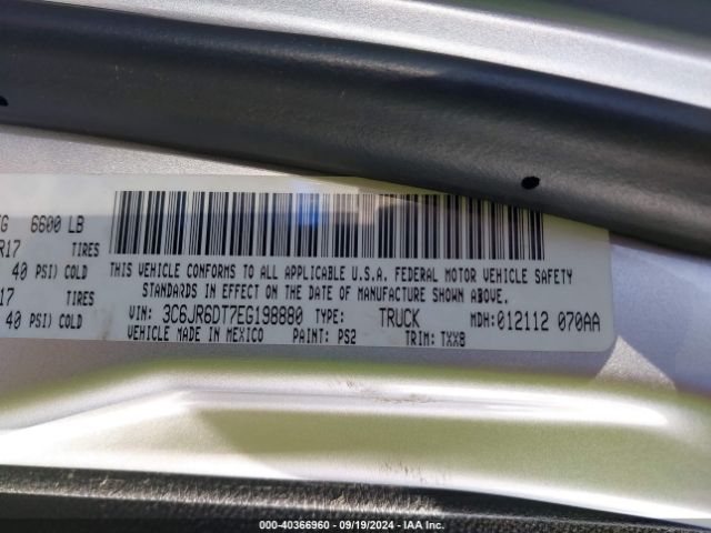3C6JR6DT7EG198880 RAM 1500 Tradesman