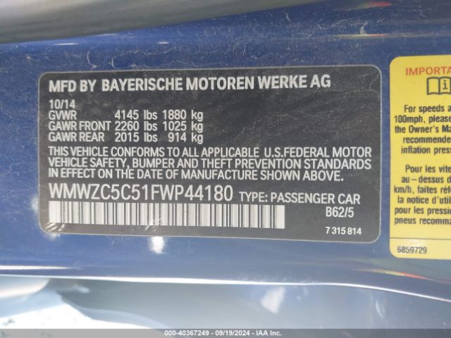 WMWZC5C51FWP44180 Mini Countryman Cooper S