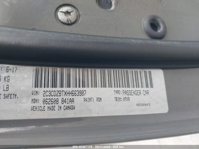 2017 DODGE CHALLENGER 2C3CDZBTXHH663987 Photo 8