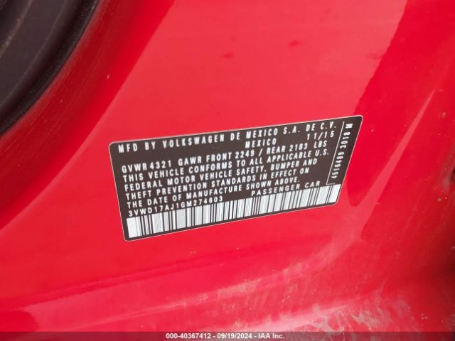 3VWD17AJ1GM274603 Volkswagen Jetta 1.8t Sport