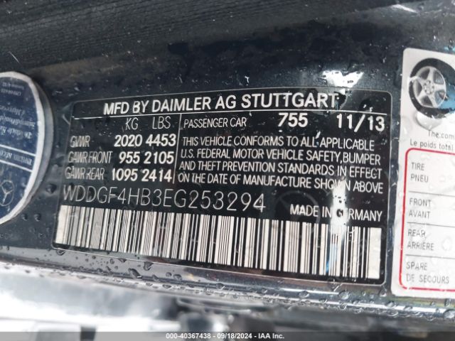 WDDGF4HB3EG253294 Mercedes-Benz C 250 Luxury/sport