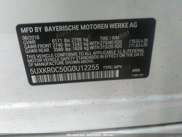 5UXKR0C50G0U12255 BMW X5 Xdrive35i