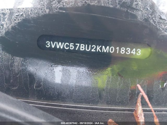 3VWC57BU2KM018343 Volkswagen Jetta 1.4t R-line/1.4t S/1.4t Se