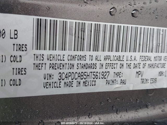 3C4PDCAB5HT561927 Dodge JOURNEY SE