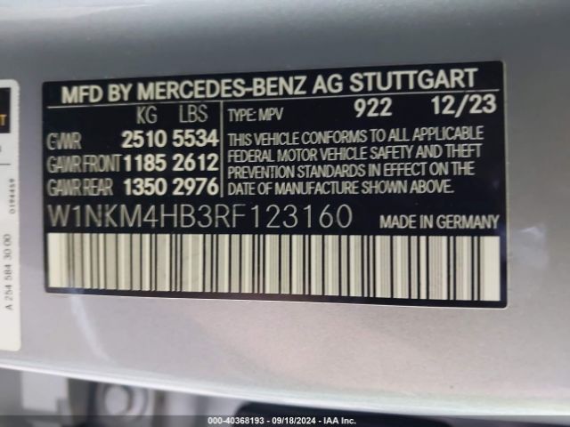 W1NKM4HB3RF123160 Mercedes-Benz Glc 300 4matic Suv