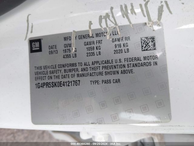 1G4PR5SK0E4121767 Buick Verano Convenience Group