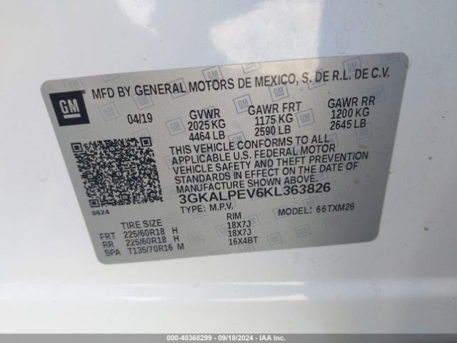 3GKALPEV6KL363826 GMC Terrain Slt