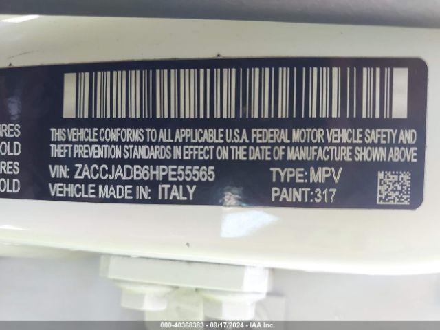 ZACCJADB6HPE55565 Jeep Renegade Limited Fwd