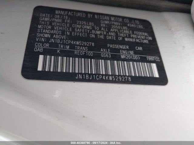 JN1BJ1CP4KW529278 Nissan Rogue Sport Sv