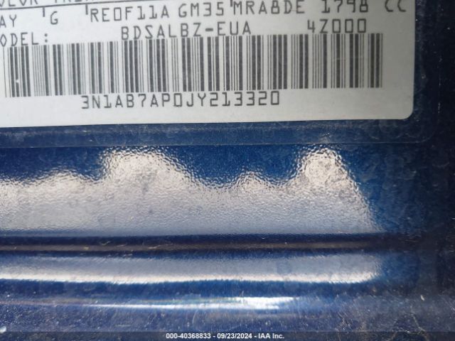 3N1AB7AP0JY213320 Nissan SENTRA S