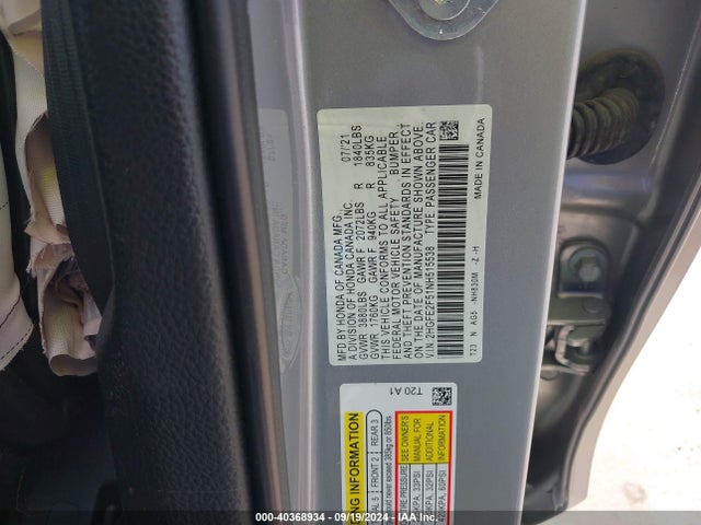 Honda Civic Sport 2022 2HGFE2F51NH515538 Image 9