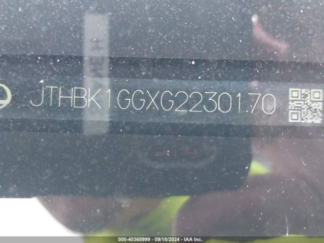 JTHBK1GGXG2230170 Lexus ES 350