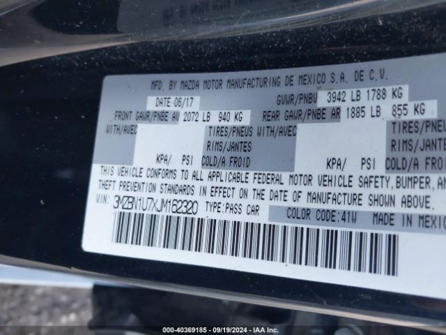 3MZBN1U7XJM162320 Mazda Mazda3 Sport