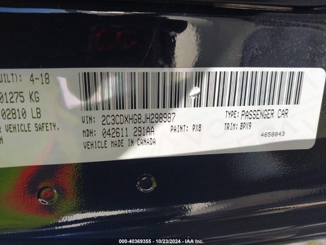 Dodge Charger Sxt Rwd 2017 2C3CDXHG6HH559317 Image 9
