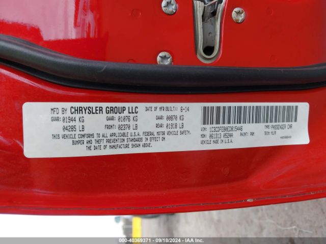 1C3CDFEB0ED815446 Dodge DART GT