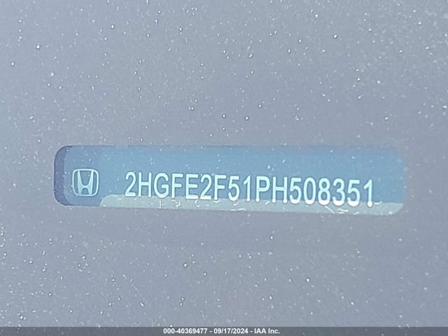 Honda Civic Sport 2023 2HGFE2F51PH508351 Image 9