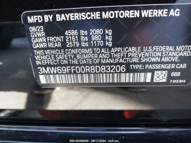 3MW69FF00R8D83206 BMW 3 Series 330i