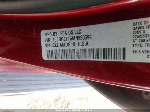 1C6RREFT5MN630592 RAM 1500 Big Horn  4x2 5'7 Box