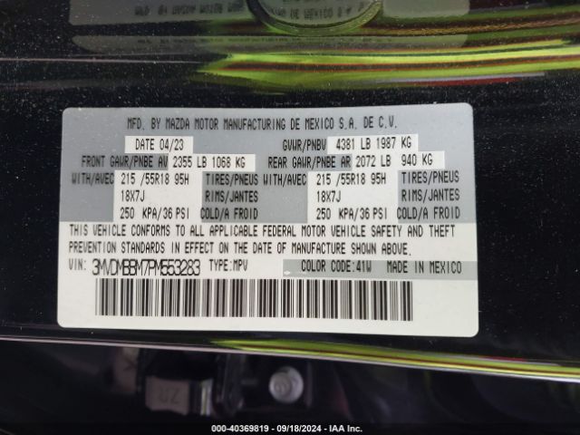 3MVDMBBM7PM553283 Mazda Cx-30 2.5 S Select