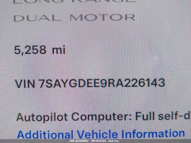 2024 TESLA MODEL Y 7SAYGDEE9RA226143 Photo 8