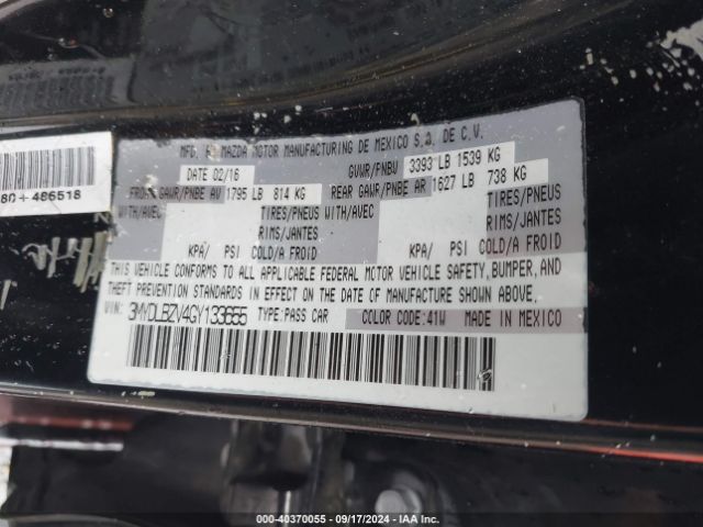 3MYDLBZV4GY133655 Scion IA