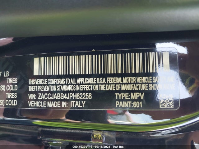 ZACCJABB4JPH62256 Jeep Renegade Latitude Fwd
