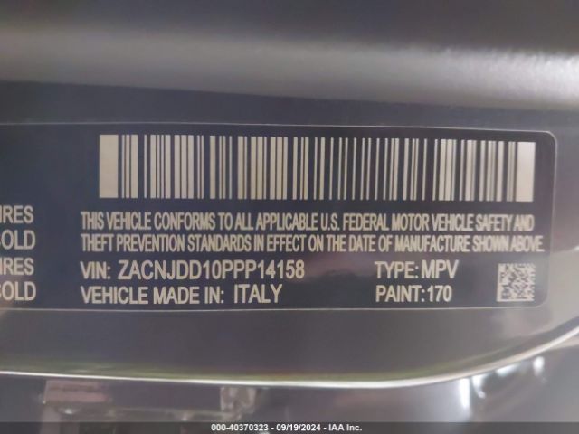 ZACNJDD10PPP14158 Jeep Renegade Limited 4x4