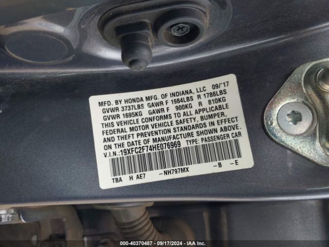 19XFC2F74HE076969 Honda CIVIC EX