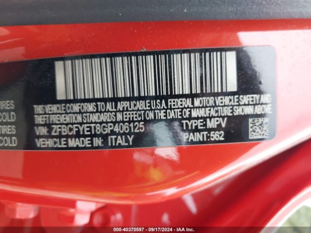 ZFBCFYET8GP406125 Fiat 500x Trekking Plus