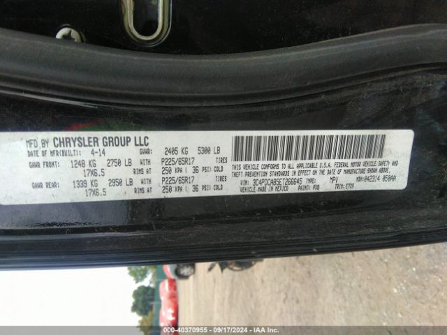 3C4PDCAB5ET266645 Dodge JOURNEY SE