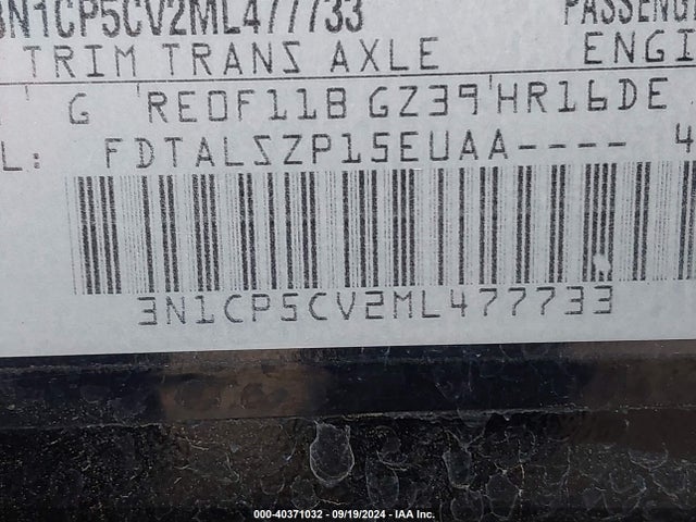 Nissan Kicks Sv Xtronic Cvt 2021 3N1CP5CV2ML477733 Image 9