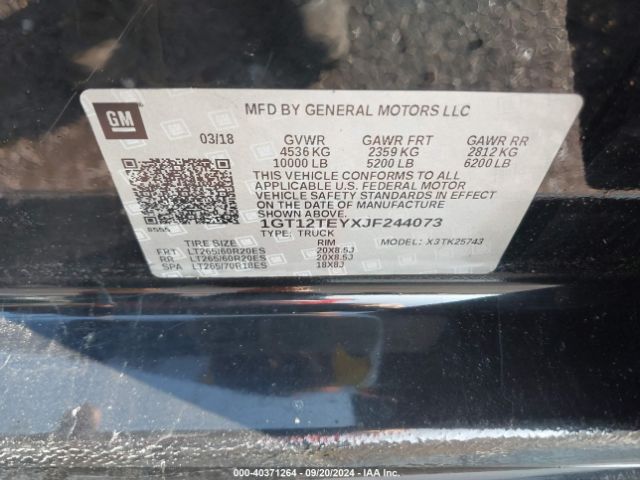 1GT12TEYXJF244073 GMC Sierra 2500hd Slt