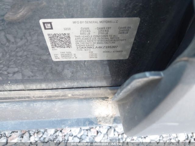 1GKKNKLA4KZ195307 GMC Acadia Sle-1