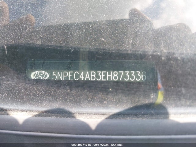 5NPEC4AB3EH873336 Hyundai Sonata Se 2.0t