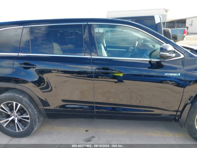 5TDBGRFH9JS039271 Toyota Highlander Hybrid Le