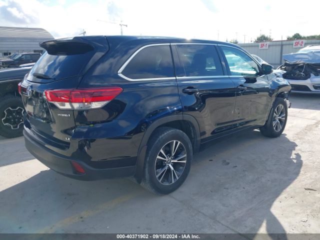 5TDBGRFH9JS039271 Toyota Highlander Hybrid Le