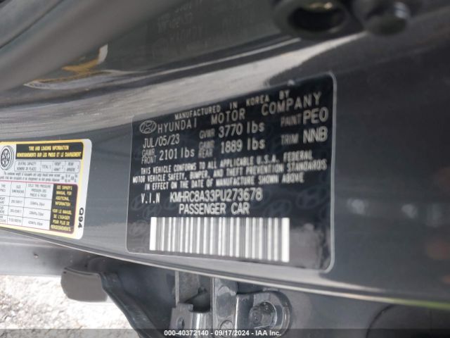KMHRC8A33PU273678 Hyundai gamma ii