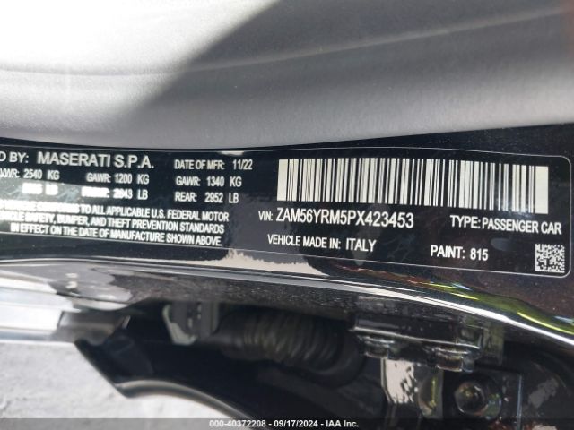 ZAM56YRM5PX423453 Maserati Quattroporte Modena Q4