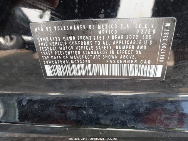 Volkswagen 1.4 tsi 2020 3VWCB7BU9LM033299 Image 22
