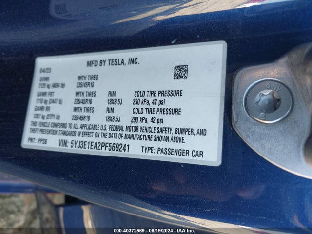 2023 TESLA MODEL 3 5YJ3E1EA2PF569241 Photo 8